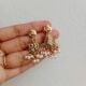 Handmade Brass Metal Jewellery Long Peacock Necklace Set